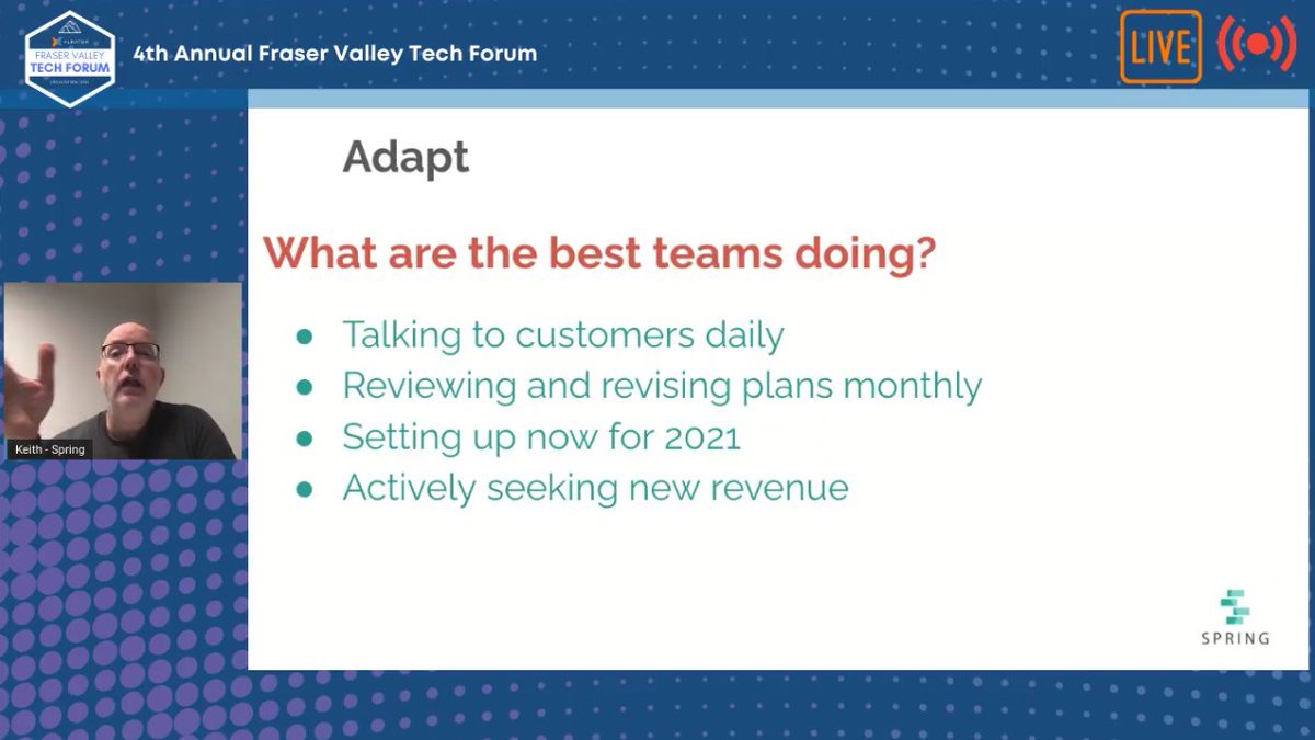 XLRatorFV's tweet image. &quot;Once you start working remotely, you can open up the talent pool. You can also add part-time talent with a stay at home parents.&quot;

@KeithIppel on rethinking teams in a post-Covid-19 world.

Want to join us and watch? Join here fvtechforum.ca/join-now

#FVTechForum