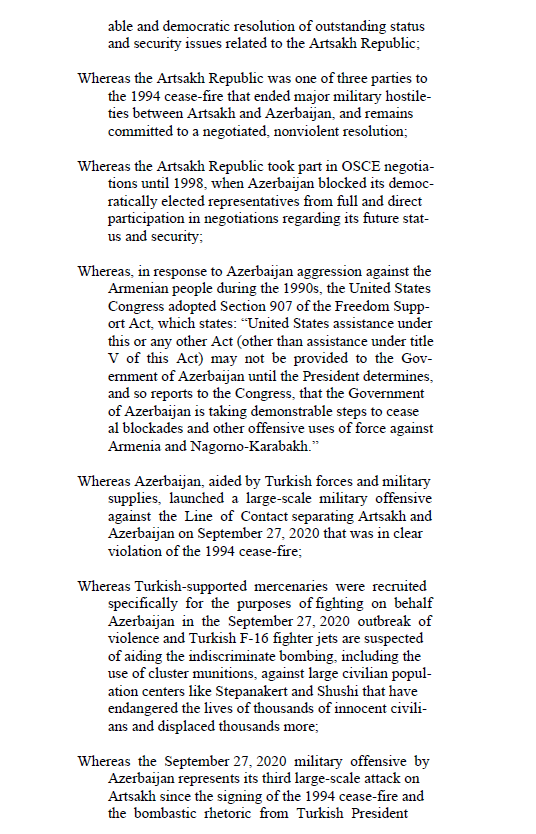 I'm leading my House colleagues in introducing a resolution supporting the Republic of  #Artsakh, recognizing its right to self-determination, and condemning Azerbaijan and Turkey for aggression.