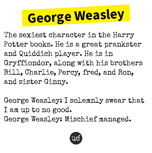 @icarushl George Weasley: The sexiest character in the Harry Potter bo... george-weasley.urbanup.com/8015248