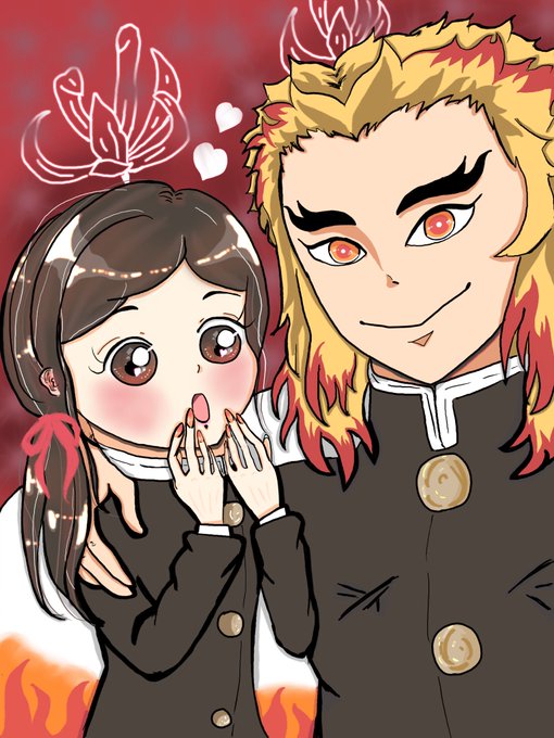 きいろ🌻さんがTwitterに投稿した煉獄杏寿郎(鬼滅の刃)のイラスト。