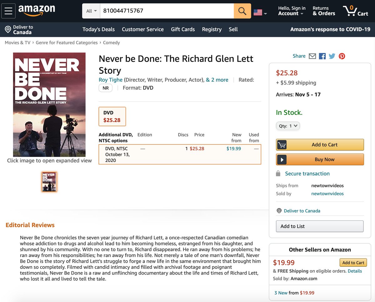 Never Be Done is #AvailableNow on DVD from @ComedyDynamics! #SupportIndieFilm #Film

@Amazon: amzn.to/34iljVY
@DeepDiscountCom: bit.ly/35qFBMo
@MoviesUnlimited: bit.ly/3dNmYGf
#MovieZyng: bit.ly/3dT5loy
@Oldies_Dot_Com bit.ly/2Hh1rKh