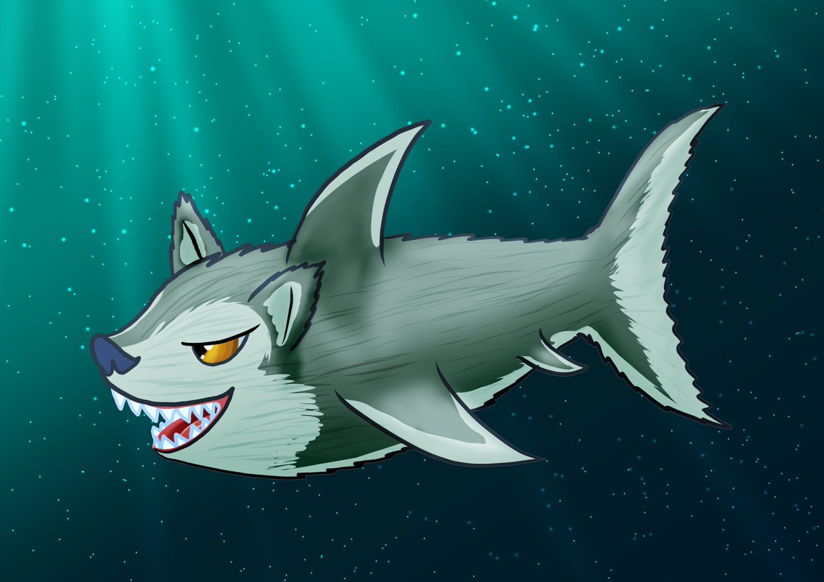 I was watching my friend @Lauracleplays stream Soma. someone said watch out for The Sea wolfs. I wondered what they would look like so I had a go XD  
 
I hate horror but love Sci-Fi and under the sea. I always wanted to sea it. never wanted to play it