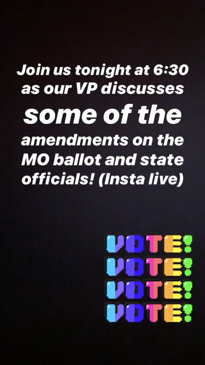 Hello everyone! Join us tonight as VP Thomas talks about some important information about the Missouri ballet for the upcoming election! Join us on our Instagram live tonight at 6:30 pm !! Can’t wait to see you there! 
Ig: naacp_mostate