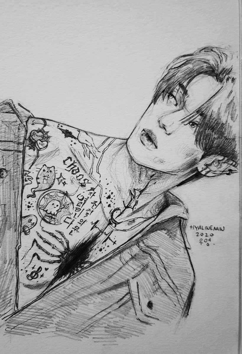 hyalinemin's tweet image. Ohh I didn't know this was every month ;; Well I have some new sketchies, here you go :3 #AtinyTalentDay
#ATEEZfanart #에이티즈