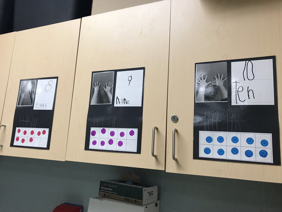 FDK101Valentine's tweet image. Our math wall is complete!Thank you to all our friends in helping create it. 👏 #RepresentingNumbers #FDK #dp_math @ValentineDPCDSB