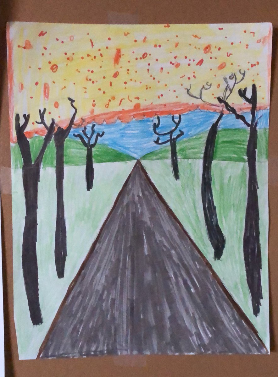 MamiBear_of3's tweet photo. LOVE what @MrsMuellerArt does with her students! Abby was so proud of herself! Thank you! ☺️ https://t.co/SNYRovVEBd