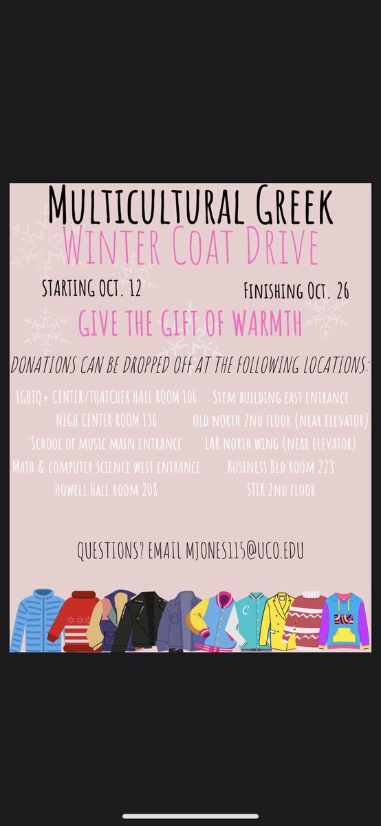 We have partnered up with the Multicultural Greek Community to throw an amazing fundraiser! The fundraiser ends October 26th, but there’s still time to participate! If you have any questions feel free to DM us!
