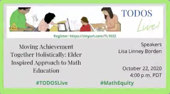 movedtoblusky's tweet image. #TODOSlive today! Moving Achievement Together Holistically: Elder Inspired Approach to Math Education Register to join us😉 us02web.zoom.us/webinar/regist…