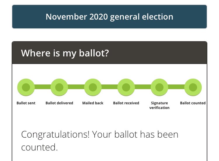 RepPatSullivan's tweet image. JUST 12 DAYS TO GO! @KCElections makes it super easy to track your ballot to ensure it’s received, verified &amp;amp; counted. Friends don’t let friends not vote—who are you texting today to make sure they have a plan for voting? #Vote #GOTV #VoteByMail2020
