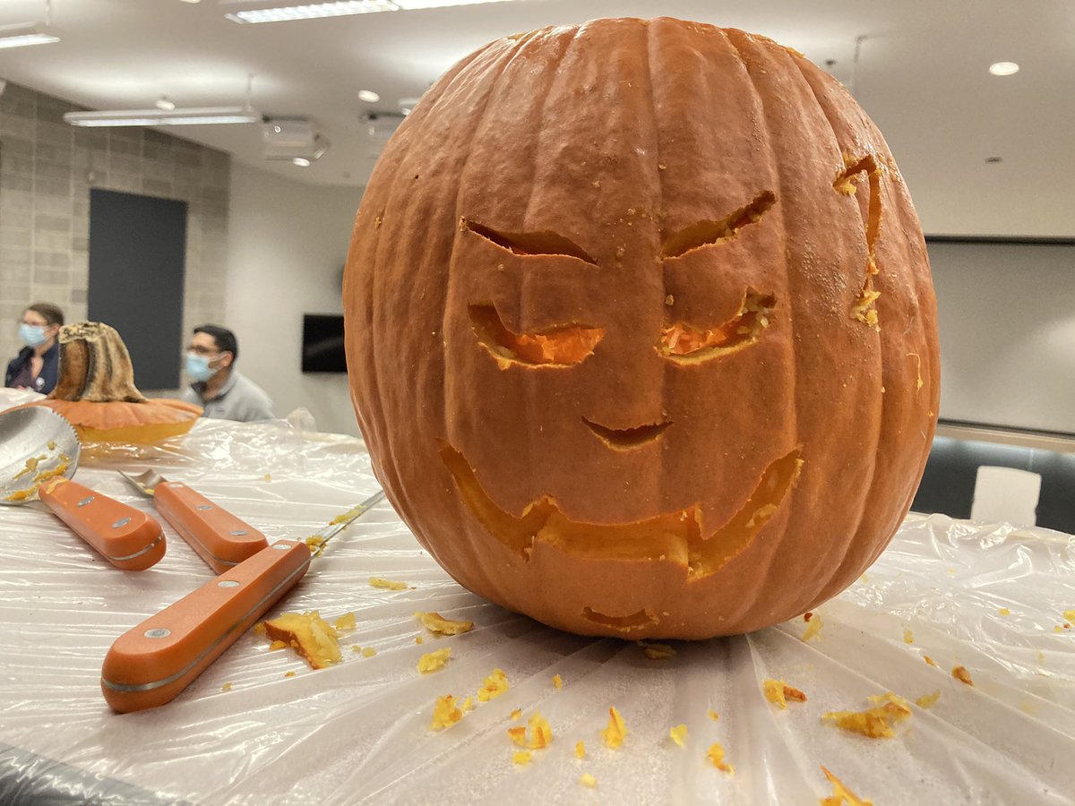 Check out these awesome pumpkins as we celebrate fall! Impressed by everyone’s creativity! #ResidentWellness