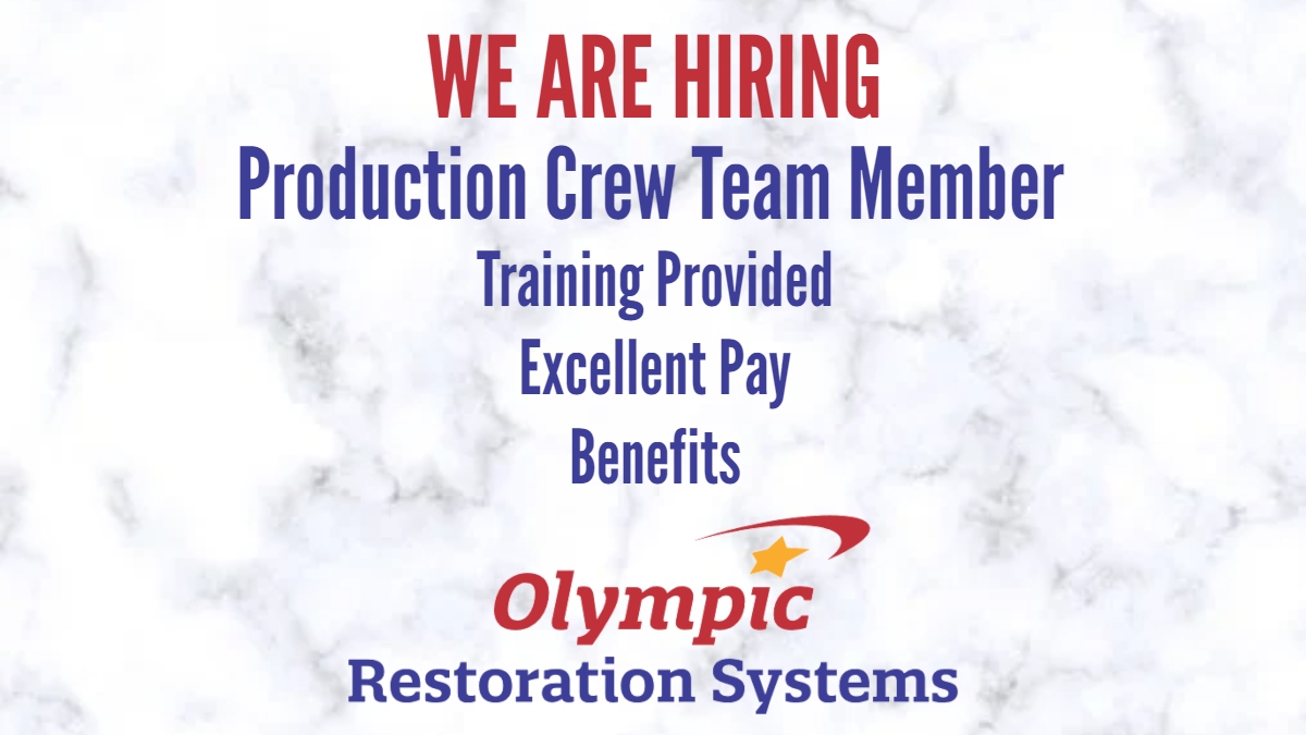 We are hiring! If you or someone you know is looking for a job, click the link below for more information and to apply.

olympicrestoration.com/about-us/job-o…