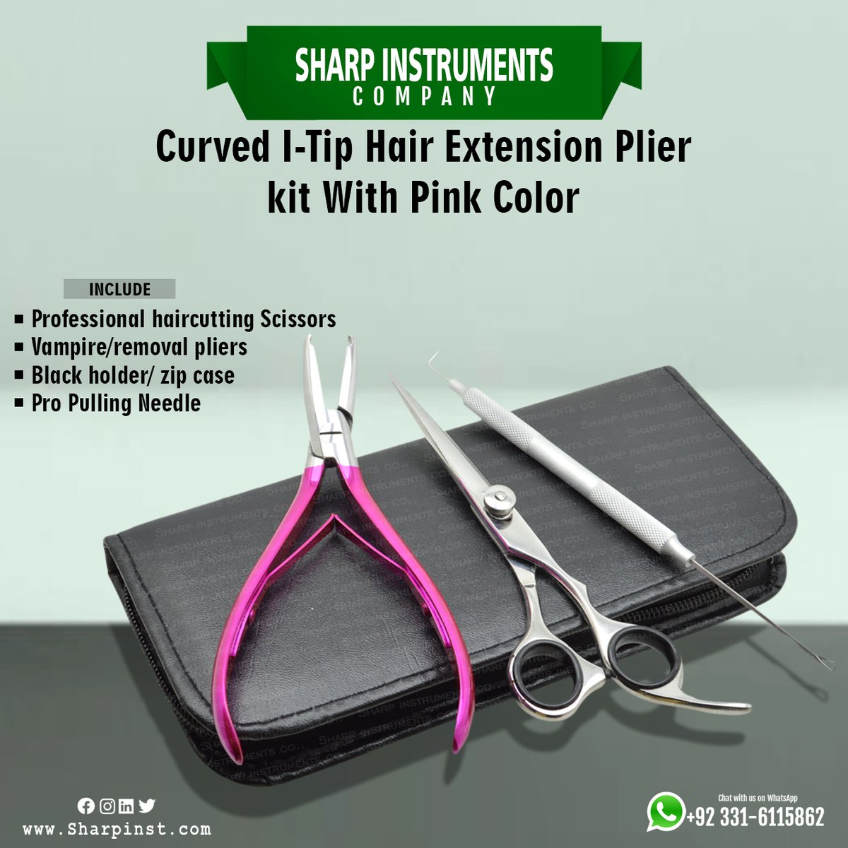 SharpCompany's tweet image. Giving away 1 stainless steel Pink Color Pro Extension tool kit which includes pliers, scissors and a looper tool! LOVE this KIT!
#sharpinst #sharpinstrumentscompany #jzstylesextensions #polandhair #extensioncheveuxnaturels #extensionsachaud #hairlocs #donnabella #yychair