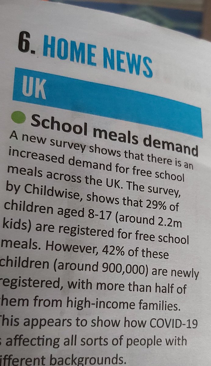 900 000 from more well to do families. No child should go hungry at any time.