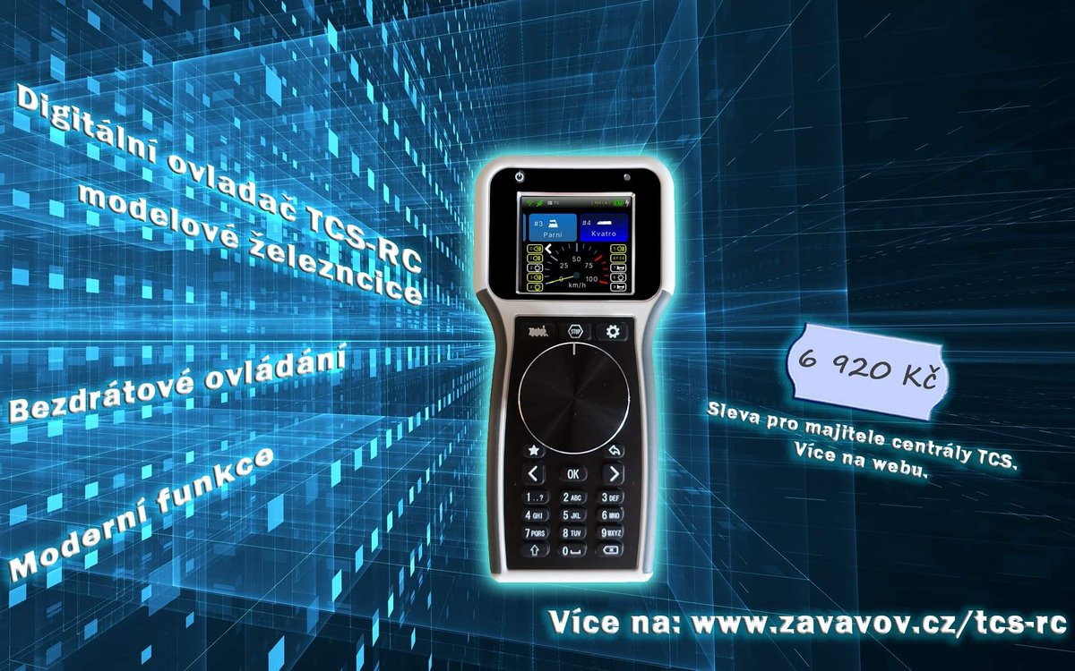zavovi's tweet image. 🇨🇿 Ovladač TCS-RC již v prodeji.
🇬🇧 #TCS Hand-controller was released.
#handcontroller #modelrailway #modelovazeleznice #traincontrol #control #ovladanivlaku