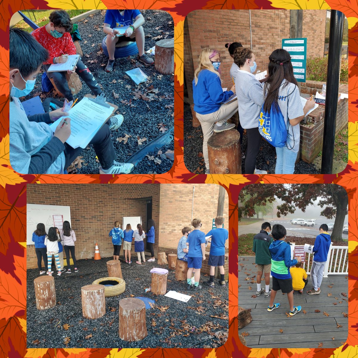 MrsTalmoHB's tweet photo. It was awesome to see students via @zoom AND in person for our #PopUpClassroom escape room review today! The weather was a bit wet for period 1, but students were #resilient! Great job Warriors! #ELA #hybridlearning #WarriorStrong https://t.co/BHFyUoXQA4