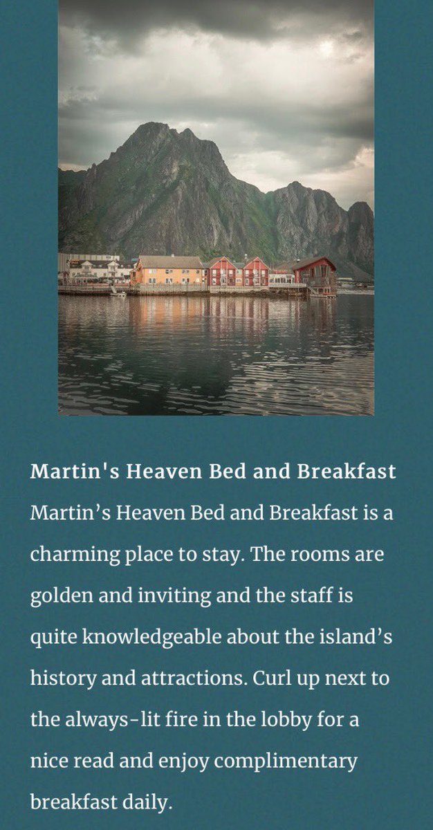 the eroda website adding a b&b to the list of attractions