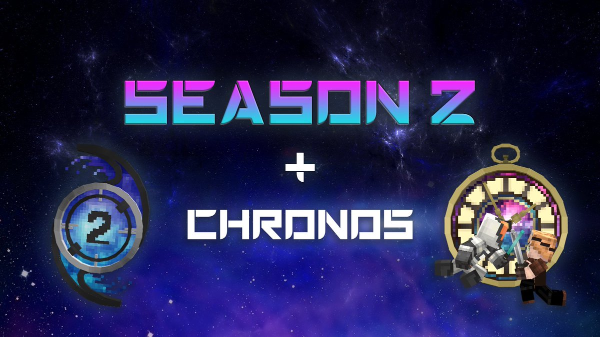 GalaxiteMC's tweet image. SEASON 2 is out now! 🎉 Check out all of the new items and avatars! Also new minigame: Chronos! Will you be a master of time?
#Chronos #Galaxite #Minecraft