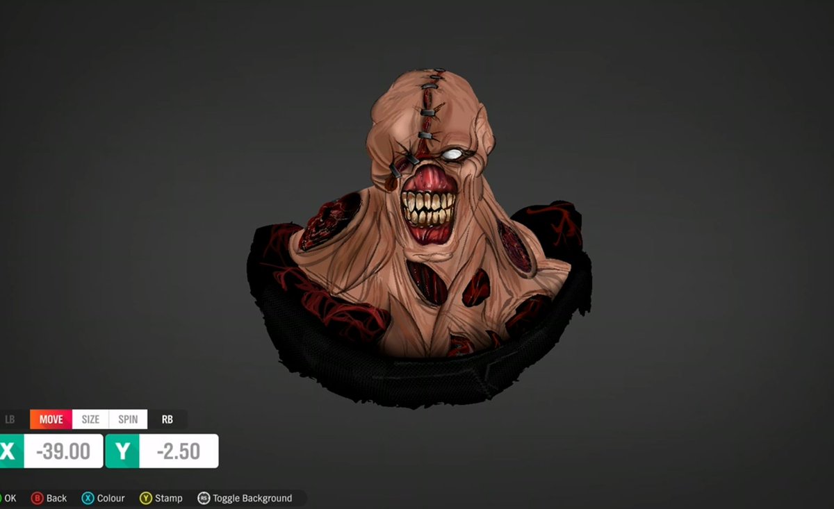 mesasphere's tweet photo. Resident Evil Nemesis Vinyl now shared on both @ForzaMotorsport and @ForzaHorizon
 Get you're scare on for alloween!! https://t.co/Q6g1dH0e9r