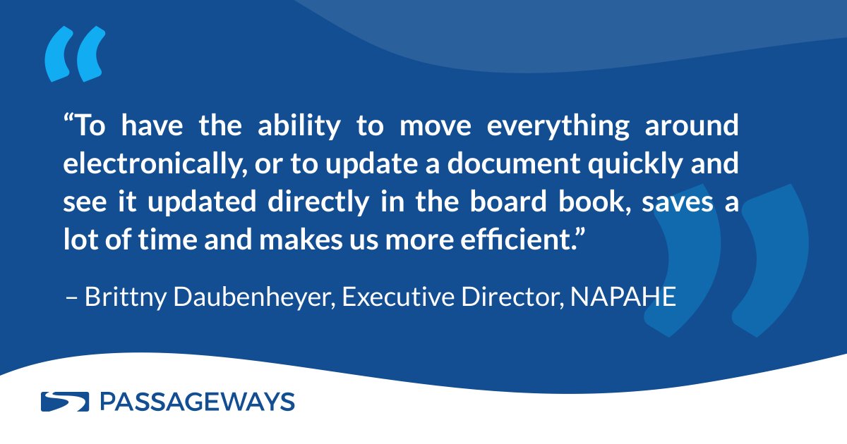 CASE STUDY: How does an all-volunteer association increase its efficiency and save time? Learn how NAPAHE did it using AGB OnBoard.
Read the case study: https://t.co/c4WsVZ2jes
#nonprofit #OnBoard #productivity #bettermeetings #businessasunusual #covid19 #boardofdirectors https://t.co/jN3NzNzFYe