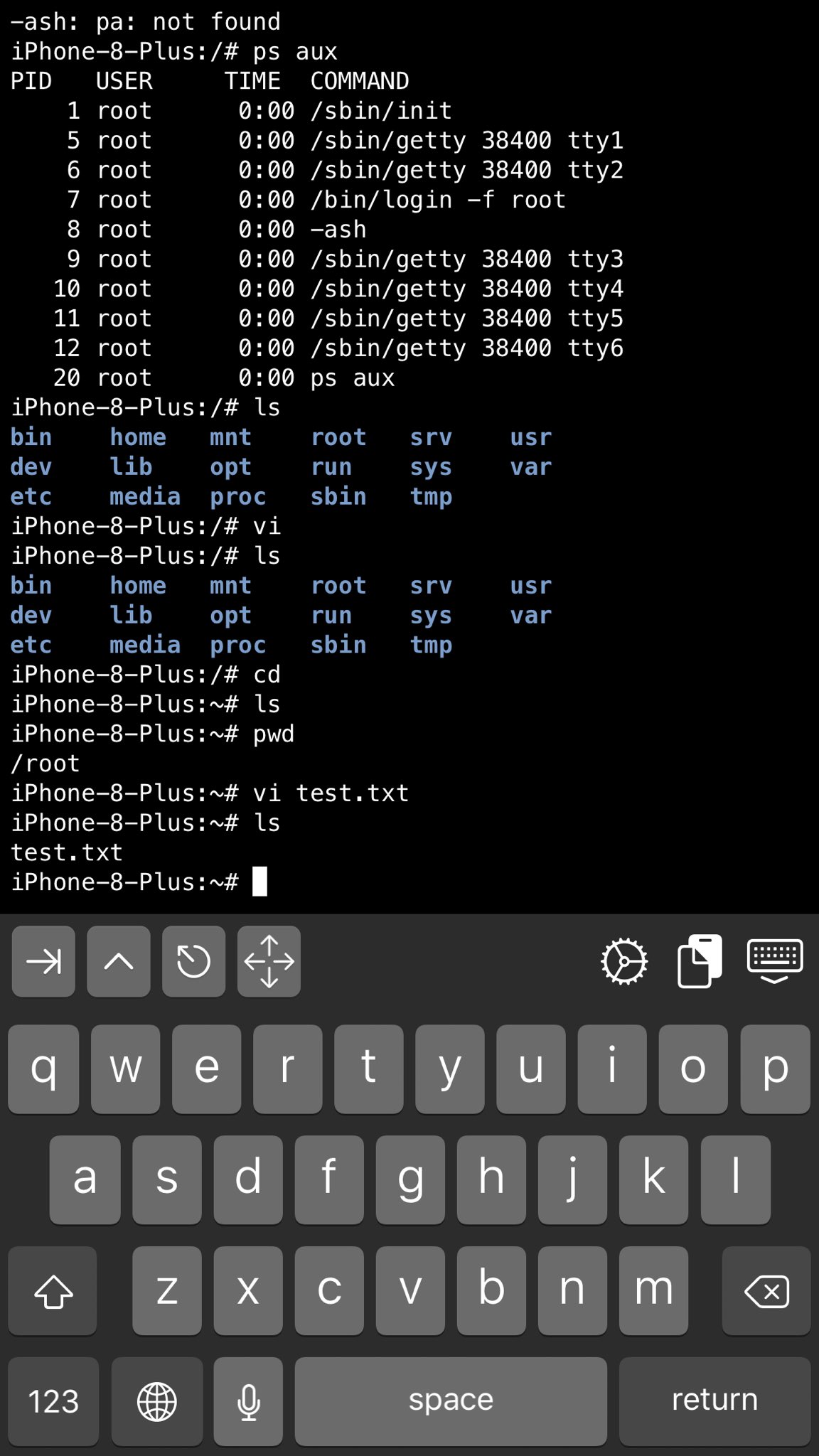 Moyashi Ish Shell Viでテキスト作ったらちゃんとfile Appから見えた T Co Gjgf0nv8lr Twitter