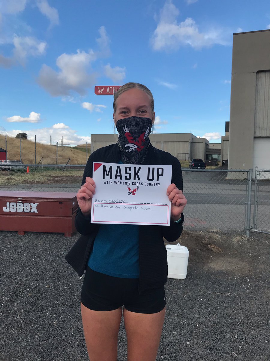FIRST POST!! 

Did you mask up today? <a href="/EWUTFXC/">EWU Track & Field and Cross Country 👟</a> did!