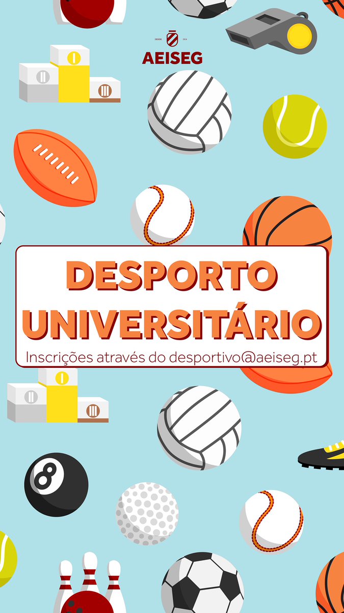 Sempre praticaste desporto e queres manter a prática do teu desporto favorito?

Neste ano letivo podes contar com o Voleibol Feminino, Futebol Masculino e muitos outros desportos coletivos e individuais.

Manda um email para desportivo@aeiseg.pt

Ficamos à tua espera!!

#AEISEG
