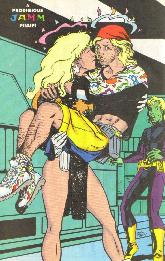 Let's go over a couple special losers from this one, the Jam created for the Legion of superheroes only had one or two appearances because he was such a scumbag no one like him. He also had seduction powers so extra creepy.