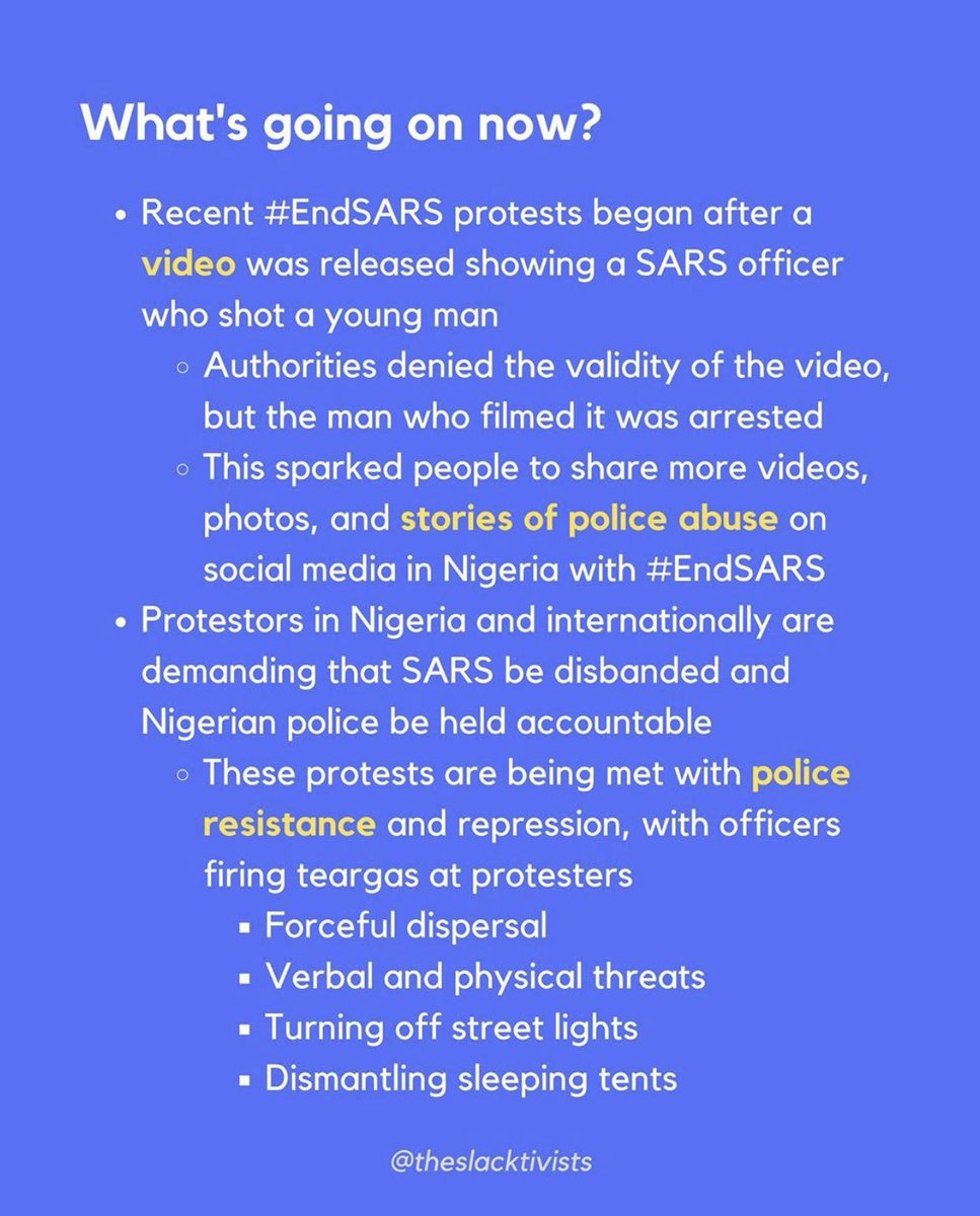 ISU_BSU's tweet photo. “Injustice anywhere is a threat to justice everywhere.” 
Here are some things to know about #SARS and Nigeria’s movement to end police brutality. We stand with all those protesting for a change in Nigeria. #EndSARS #EndPoliceBrutalityInNigeria https://t.co/on1DCWEqHC