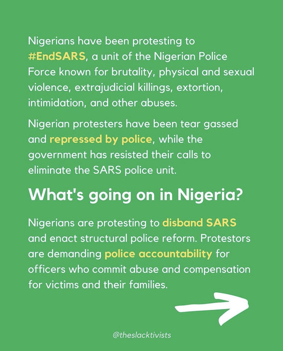 ISU_BSU's tweet photo. “Injustice anywhere is a threat to justice everywhere.” 
Here are some things to know about #SARS and Nigeria’s movement to end police brutality. We stand with all those protesting for a change in Nigeria. #EndSARS #EndPoliceBrutalityInNigeria https://t.co/on1DCWEqHC