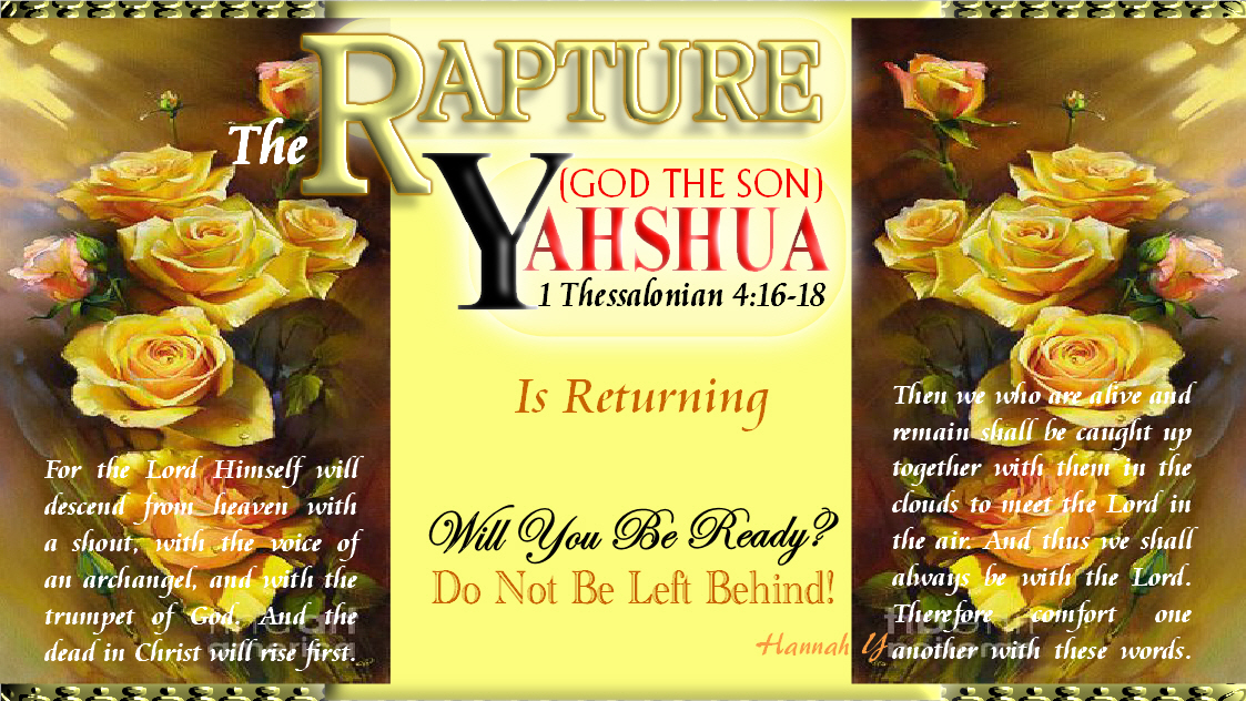 @GoodShepherd316 See u @ Marriage Supper of d LAMB!
Even so, come, LORD YAHSHUA!
MESSIAH YAHSHUA’s RAPTURE at any moment!
B NOT Left Behind!
No 2nd chance once u leave d world
2DAY truly repent all yr sins, accept YAHOVAH’s Free Gift of ETERNAL LIFE thru YAHSHUA!
TRUTH
https://t.co/POEaG9ZFqF https://t.co/zjnbLaaKVW