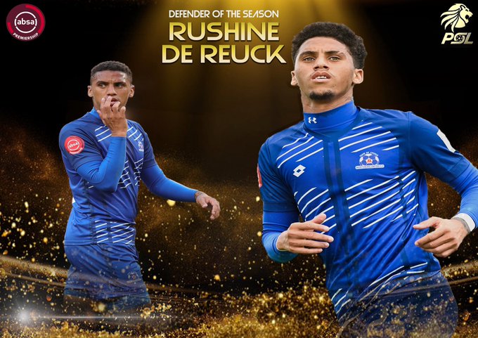 Rushine De Reuck is the ABSA Premiership Defender Of The Season! Congratulations Rushine!
#PSLAwards #PSLAwards20 #Diski365 https://t.co/eFgEo5hUiG