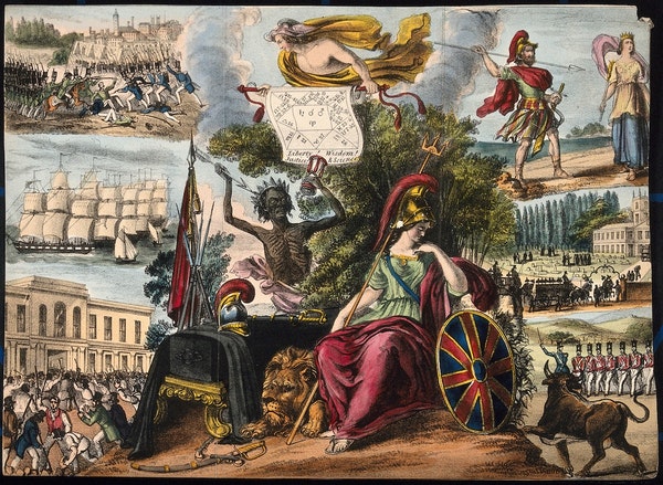 PublicDomainRev's tweet photo. Coloured lithographs of apocalyptic scenes from the Prophetic Messenger, a popular astrological magazine of Victorian Britain: https://t.co/CW8RuVNBbb https://t.co/4nhSlB9iR5