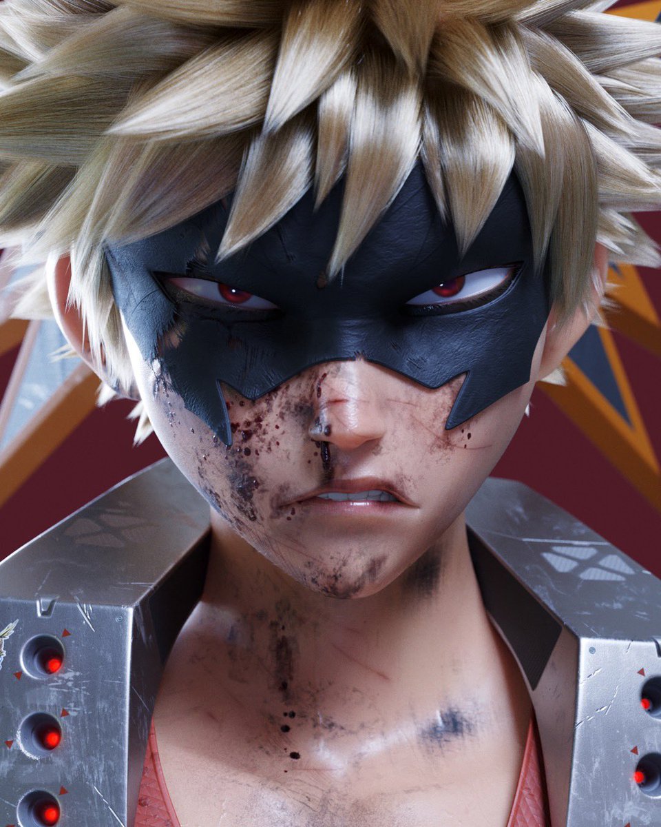 hkoskine's tweet photo. “You’ll regret making a fool of me! I’ll freaking kill you!.” Testing my crappy rig and blend shapes. I hope you all had a great week! #Bakugou #heroaca_a #MyHeroAcademia https://t.co/kq36aghrkX