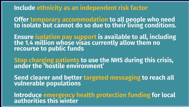 6. For this reason we welcome the measures announced today. But we must go further by recognising the structural disadvantages faced by people from minority ethnic communities and respond accordinglyOur report sets out a number of measures to help address these injustices