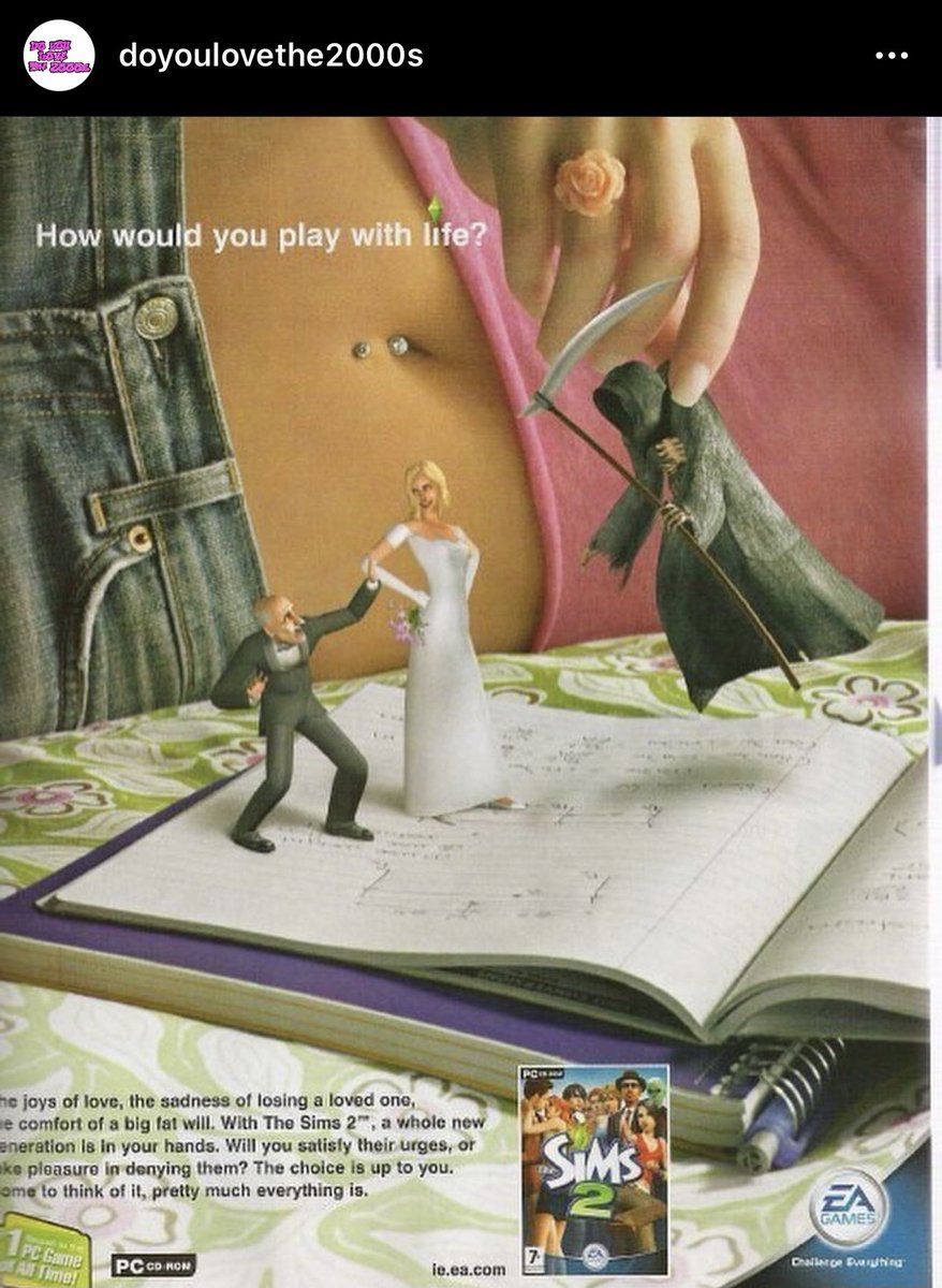 jamesavery7890's tweet photo. Have you seen these old magazine ads for the Sims? @Sims_Nostalgia @TheSims https://t.co/NxqSputrBF