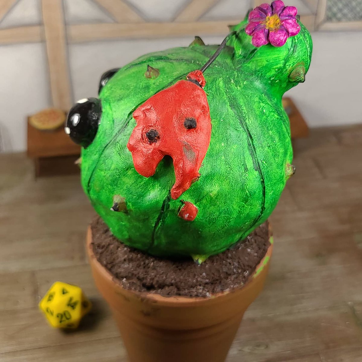 Sad Cactus
Handmade with Sculpey Original.
Check out my ForgedFromClay etsy shop if you want to purchase or let me know if you want a custom piece.