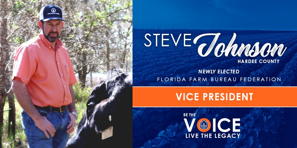 Florida Farm Bureau is proud to welcome fourth generation farmer, Steve Johnson, as our newly elected vice president. loom.ly/u6JvbXE