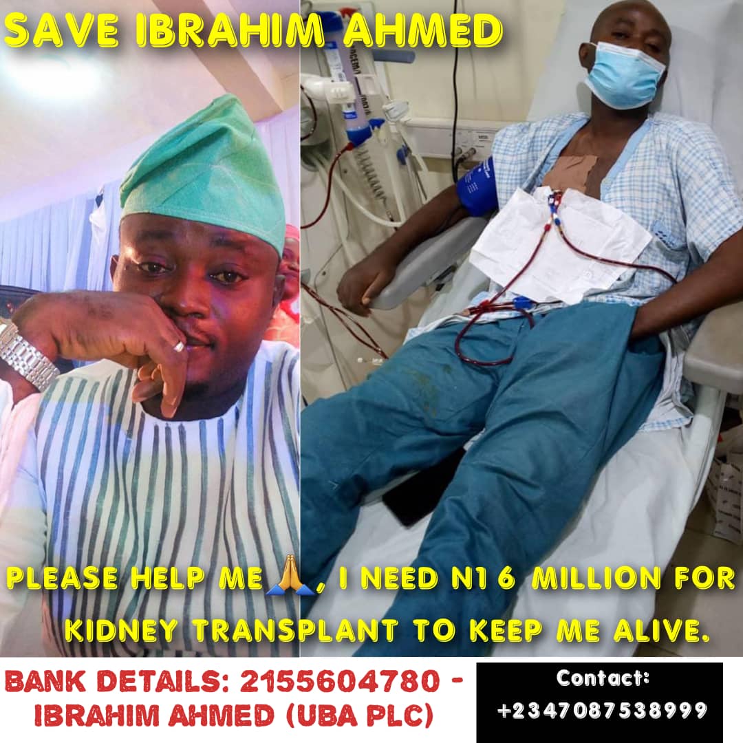 ahmed_lateefah's tweet photo. It took the whole strength in me to make this public cos I had to plead with him to consent. God bless you all as you lend me the strength, voice, hope, faith, love, care and concern required in this trying time. Thank you so much. #SaveIbrahimAhmed #KidneyTransplant https://t.co/QKwBSIhO9K