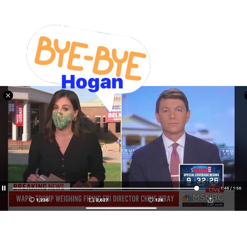 rhemagirl3's tweet image. @HallieJackson 

Thank you. 

It’s time out for allowing @realDonaldTrump’s spokespersons to be on a constant #LoopOfFillibustering delusional and conspiratorial nonsense.  

#ByeHogan  @JHoganGidley 

#Interviewing101