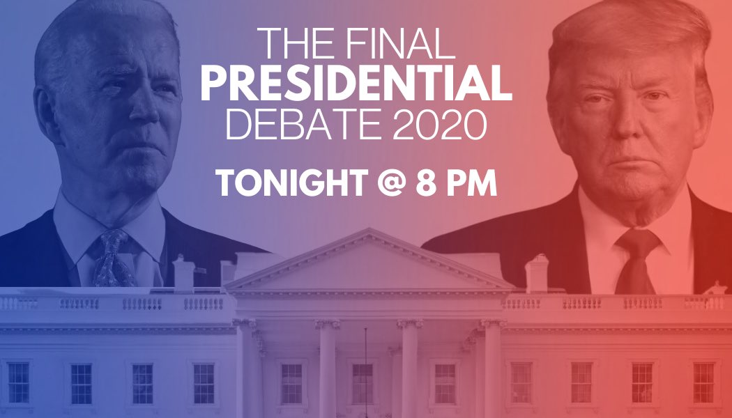 Make sure to tune into the final Presidential Debate tonight at 8 pm! 

Use this link to watch it live: c-span.org/debates/?debat…