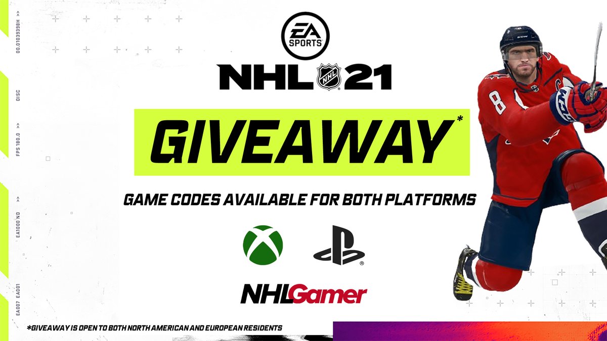 ‼️ We're giving away #NHL21 game codes! ‼️

Like, retweet and comment your preferred console and region (f.e PS4 EU). Being a Twitter follower of NHLGamer grants eligibility. 🔥

#NHLGamer #EASHL #HUT #esports