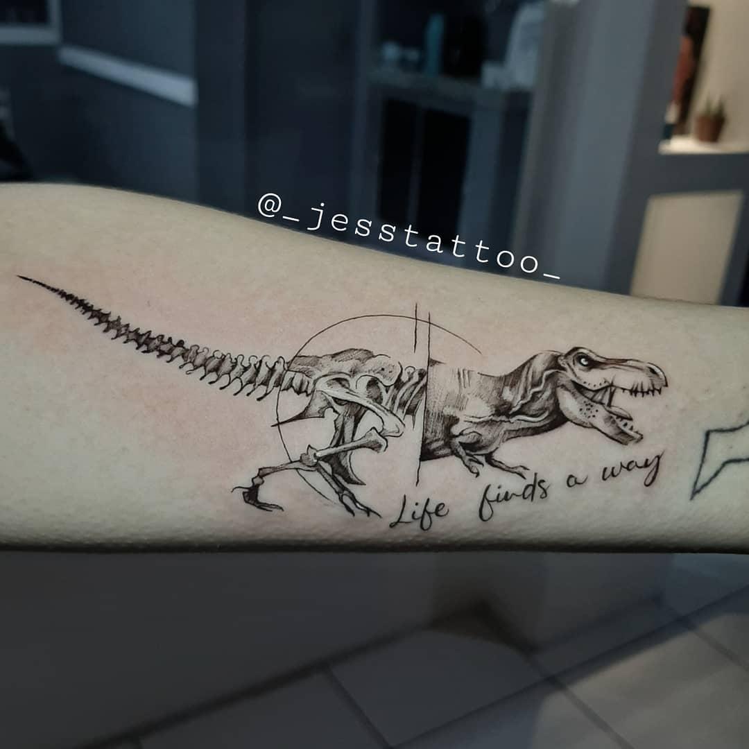 Jurassic Park T Rex Tattoo