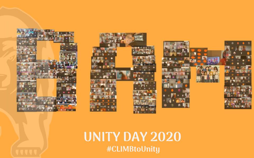 BamCounselors's tweet image. We are so proud of our BAM students and staff for coming together (virtually) to celebrate #UnityDay2020 ! We recreated the post-it note activity tradition with Den Time photos to show that we are still UNITED as ONE!🧡🐻 #CLIMBtoUnity @BAM_MS_Official