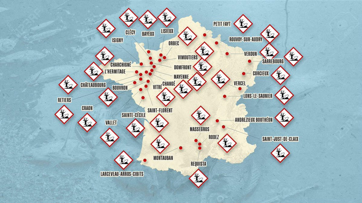 Selon l’enquête de <a href="/Disclose_ngo/">Disclose</a> Lactalis déverse des rejets toxiques dans les cours d’eau français depuis 10 ans. Plus de la moitié des usines du groupe laitier ont été ou sont toujours en violation du code de l’environnement. #EnvoyeSpecial