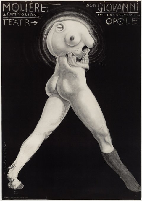 Posters from 1971-1983 by Polish artist, Franciszek Starowieyski (1930-2009). 