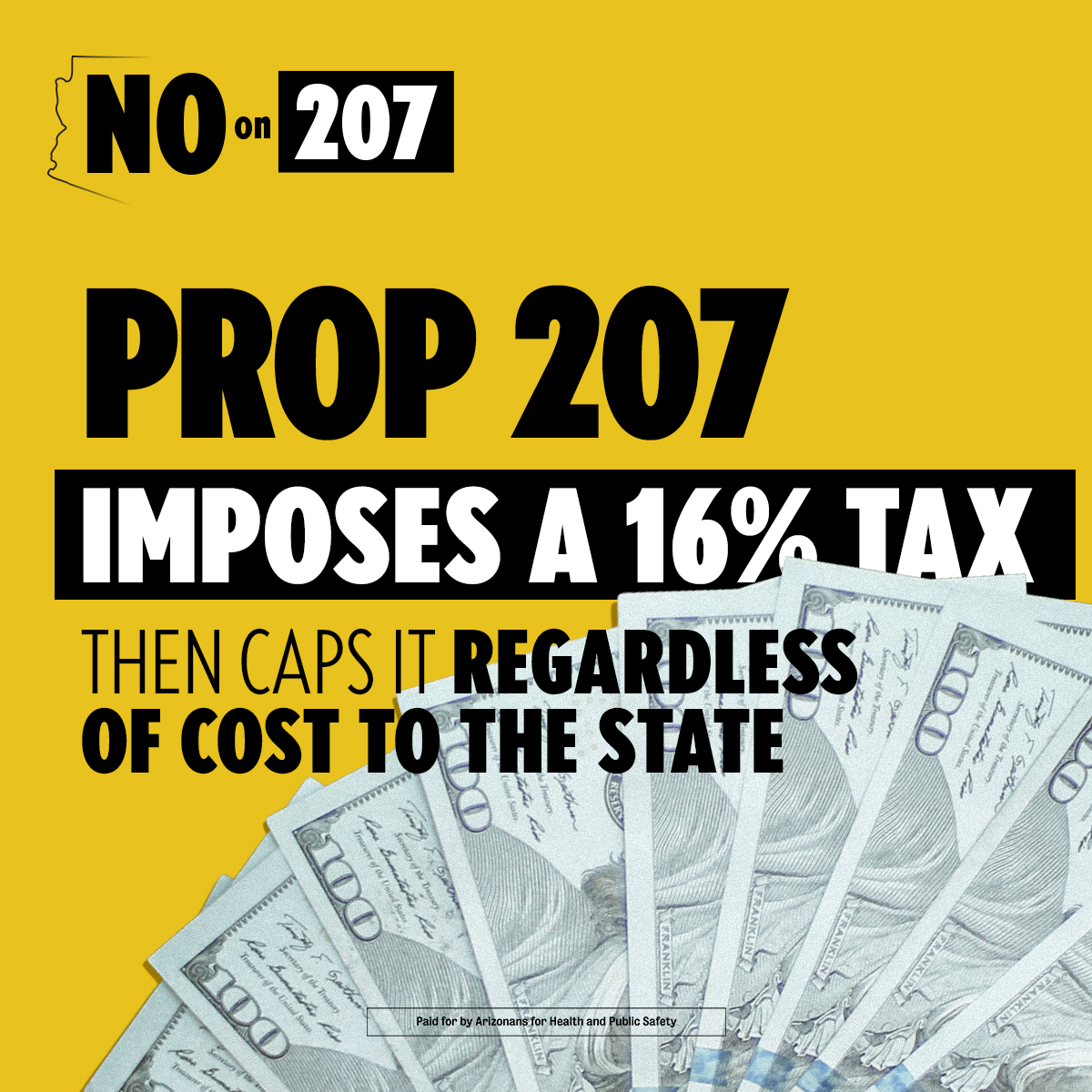 getinthewayusa's tweet photo. "#Prop207 imposes a 16% tax and then caps it regardless of the cost to the state. CO spends $4.50 for every $1 revenue. Vote NO on prop 207. #NotSmart #NotSafe #No207"

— @no207az https://t.co/We5SuyUxzl