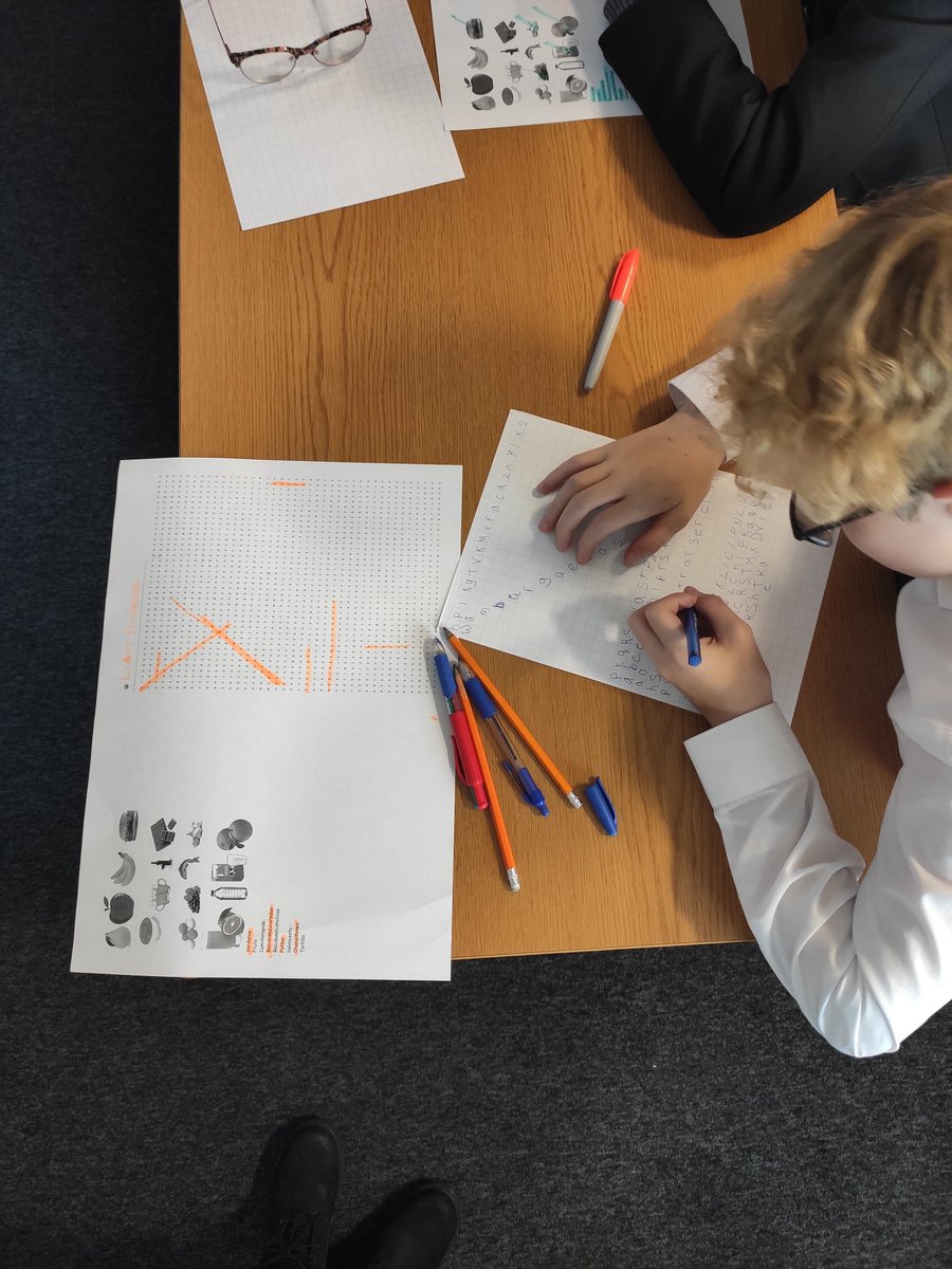 Creating our own crosswords with this term's vocab. We tried online but nothing like the old fashioned version to improve our spelling before the assessment.