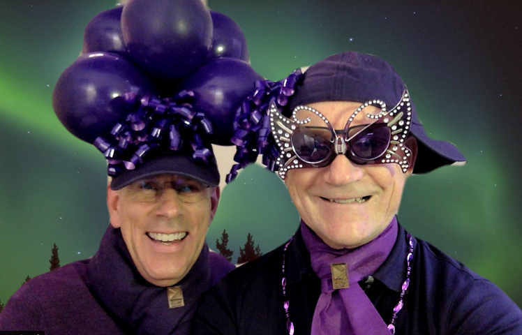 Kolbe_Corp's tweet photo. Wayne and Ross definitely came prepared for #SpiritDay! So much fun to see all of your crazy conation costumes #KolbeCon https://t.co/BEFQ38lBGt