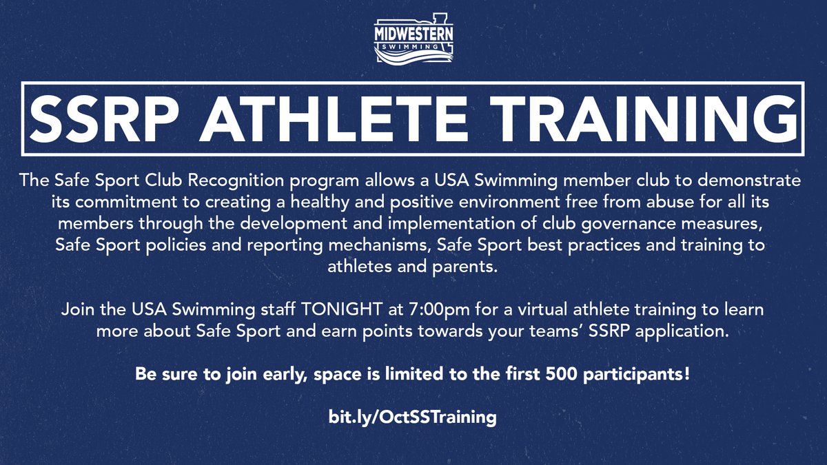 Midwestern Swimming Safe Sport tweet media