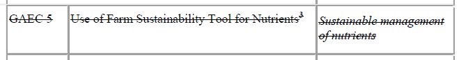 Mandatory sustainability tool for nutrient management is deleted (as with Parliament's compromise deal)